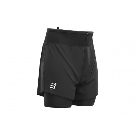 COMPRESSPORT TRAIL 2-IN-1 SHORT NOIR