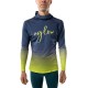UGLOW BRUSHED LS HOODIE M TEAL