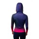 UGLOW BRUSHED LS HOODIE W OBSIDIAN