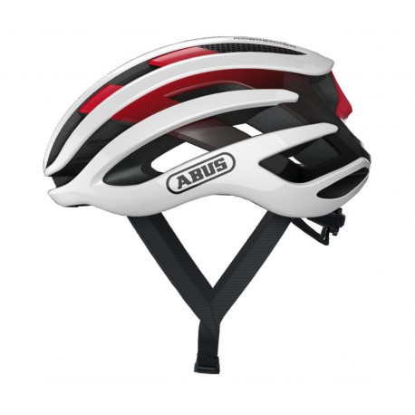 Casque route Abus AIRBREAKER (Taille 52-58 / blanc-rouge)